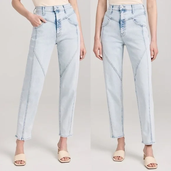 MOTHER - Pointy Study Nerdy Jeans in Glamour Shot Size 28 Light Wash Pants - Picture 1 of 9